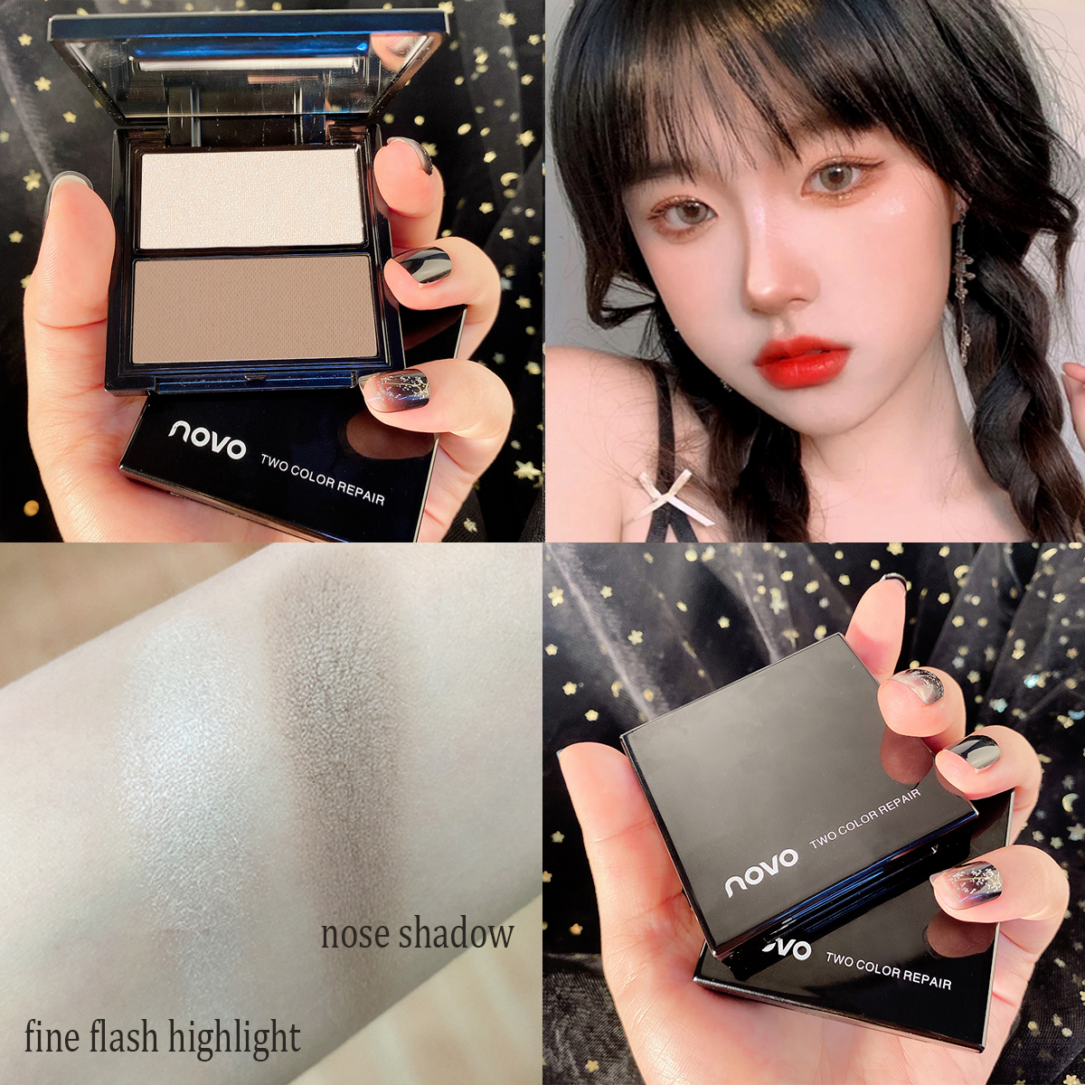 Three-dimensional Natural Contouring Trimming Palette Matte Shimmer Makeup 3D Bronzer Highlight Brighten Face Nose Shadow Plate, 03
Three-dimensional Natural Contouring Trimming Palette Matte Shimmer Makeup 3D Bronzer Highlight Brighten Face Nose Shadow Plate, 03