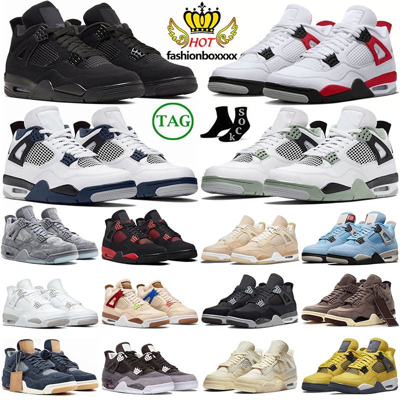 Jumpman 4 4s retro Mens Basketball Shoes Black Cat Kaws Midnight Navy Seafoam Red Cement Canvas University Blue Travis Scott Cactus Jack Men Women Sports Sneakers, 18
Jumpman 4 4s retro Mens Basketball Shoes Black Cat Kaws Midnight Navy Seafoam Red Cement Canvas University Blue Travis Scott Cactus Jack Men Women Sports Sneakers, 18