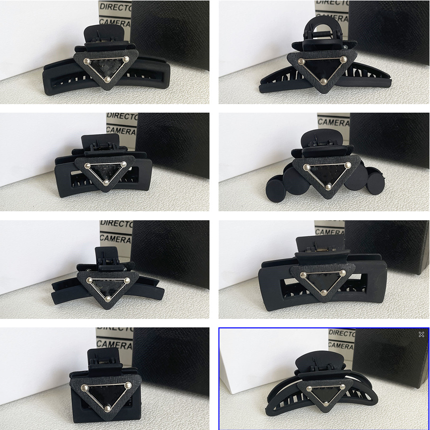 23ss Women Designer P Family Letters Acrylic Hair Clamps Black Korean Geometric Hollow Claw Clips Small Sweet Wind Crab Shark Clip Hairpin Accessories, #5
23ss Women Designer P Family Letters Acrylic Hair Clamps Black Korean Geometric Hollow Claw Clips Small Sweet Wind Crab Shark Clip Hairpin Accessories, #5