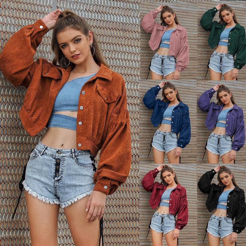 Women's Jackets Autumn Pleated Women Short Jacket Long Sleeve Turn- Down Collar Single Breasted Female Solid Casual Lady Coat, Claret
Women's Jackets Autumn Pleated Women Short Jacket Long Sleeve Turn- Down Collar Single Breasted Female Solid Casual Lady Coat, Claret