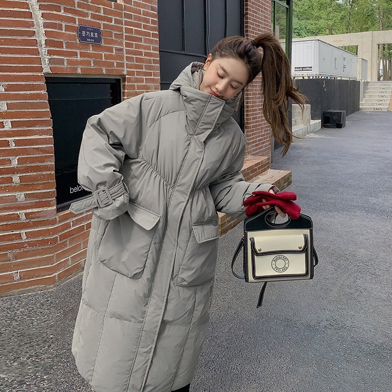 Women Down Parkas Lengthened winter coat women Korean version loose thickened long knee length cotton padded jacket 221206, Black
Women Down Parkas Lengthened winter coat women Korean version loose thickened long knee length cotton padded jacket 221206, Black