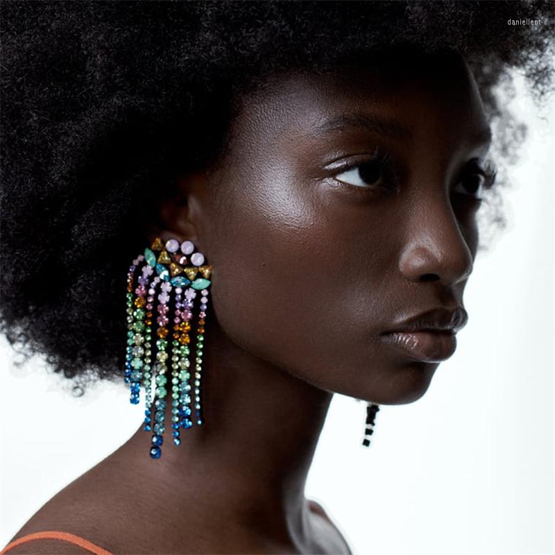 Dangle Earrings Exaggerated Geometric Rhinestone Tassel Multicolor Crystal Long Earring For Women Vintage Party Birthday Jewelry Gifts
Dangle Earrings Exaggerated Geometric Rhinestone Tassel Multicolor Crystal Long Earring For Women Vintage Party Birthday Jewelry Gifts