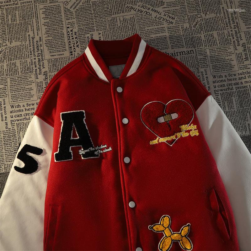 Women's Jackets American Street Retro Flocking Embroidered Coat Men's 2022 Hip Hop Trend Baseball Uniform Couple Casual Loose Jacket, Picture shown
Women's Jackets American Street Retro Flocking Embroidered Coat Men's 2022 Hip Hop Trend Baseball Uniform Couple Casual Loose Jacket, Picture shown