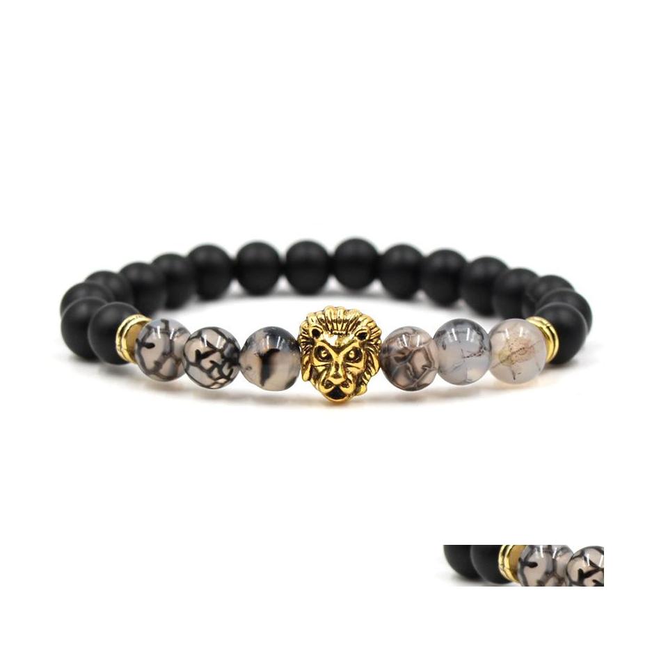 Beaded 8Mm Matted Black Dragon Design Stone Beads Bracelet Antique Leopard Lion Head Charms Pseira Feminina Buddha Jewelry Drop Deli Dhelw
Beaded 8Mm Matted Black Dragon Design Stone Beads Bracelet Antique Leopard Lion Head Charms Pseira Feminina Buddha Jewelry Drop Deli Dhelw