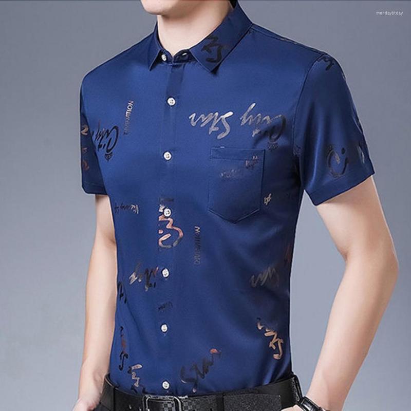 Men's Casual Shirts Clothes Pocket Letter Shirt Summer Men Short Sleeve For Party, Lake blue
Men's Casual Shirts Clothes Pocket Letter Shirt Summer Men Short Sleeve For Party, Lake blue