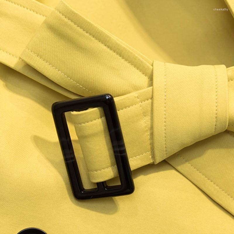 Women' Trench Coats Yellow Color Top Quality Double Breasted Belted Casaco Feminino Womens Windbreaker 2022 Party Coat Female Autumn Free, Black
Women' Trench Coats Yellow Color Top Quality Double Breasted Belted Casaco Feminino Womens Windbreaker 2022 Party Coat Female Autumn Free, Black