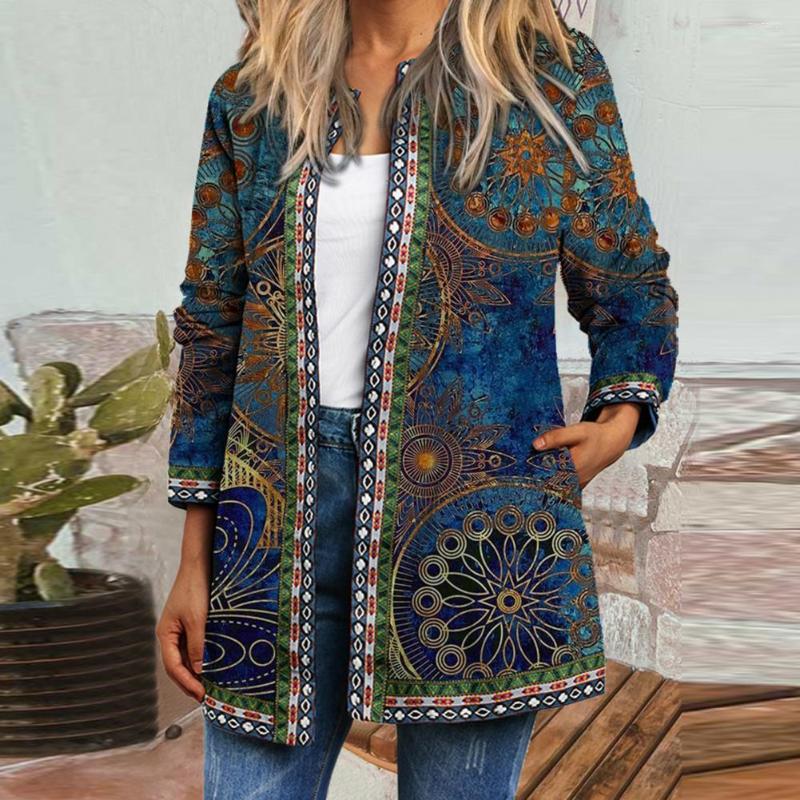 Women's Knits Autumn And Winter Cardigan Women's Retro Novel Ethnic Floral Print Long-sleeved Tunic Jacket Loose Chic Top, Purple
Women's Knits Autumn And Winter Cardigan Women's Retro Novel Ethnic Floral Print Long-sleeved Tunic Jacket Loose Chic Top, Purple