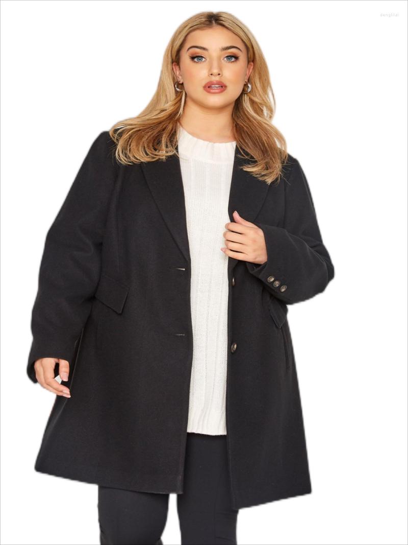 Outerwear Plus Size Spring Autumn Elegant Single Breasted Pockets Sides Blazer Women Casual Long Sleeve Lapel Neck Coat Large 7XL 8XL, Black
Outerwear Plus Size Spring Autumn Elegant Single Breasted Pockets Sides Blazer Women Casual Long Sleeve Lapel Neck Coat Large 7XL 8XL, Black