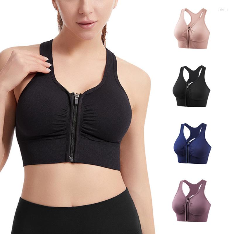 Yoga Outfit Women Sports Bras Nylon Quick Drying Zip Up Fitness Gym Workout Sportwear Crop Tops Underwear, Black
Yoga Outfit Women Sports Bras Nylon Quick Drying Zip Up Fitness Gym Workout Sportwear Crop Tops Underwear, Black