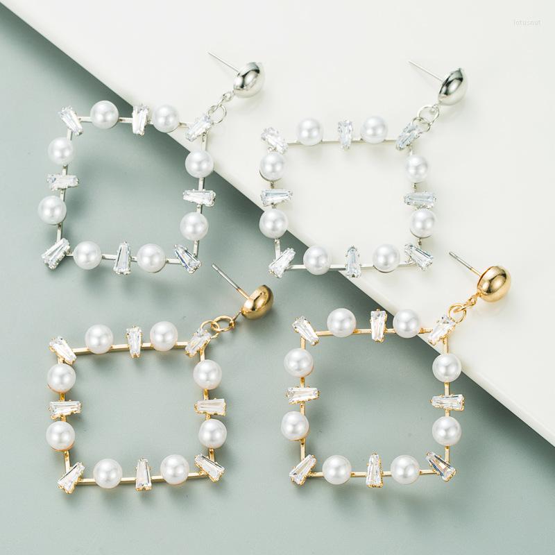 Dangle Earrings Big Rhinestone Square Circle Creative Retro Imitation Pearl Friend Birthday Gift Women Accessories
Dangle Earrings Big Rhinestone Square Circle Creative Retro Imitation Pearl Friend Birthday Gift Women Accessories