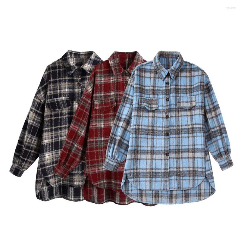 Women's Jackets Fashion Women's Autumn And Winter Woolen Plaid Shirt Casual Long Sleeve Pocket Decor Retro Female Chic Coats Mujer, Black
Women's Jackets Fashion Women's Autumn And Winter Woolen Plaid Shirt Casual Long Sleeve Pocket Decor Retro Female Chic Coats Mujer, Black