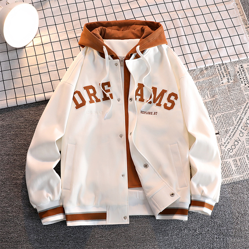 Mens Jackets Couple High Quality Baseball Uniform Jacket Mens Autumn Trendy Brand Allmatch Student Hooded Jacket Plus Size Coats 221207, Orange
Mens Jackets Couple High Quality Baseball Uniform Jacket Mens Autumn Trendy Brand Allmatch Student Hooded Jacket Plus Size Coats 221207, Orange