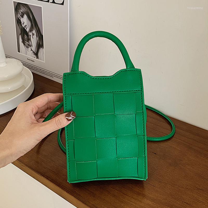 Evening Bags 2022 Trend Weave Cellphone Bag For Women Solid Color Mini Purses And Handbags Luxury Designer Ladies Shoulder Crossbody, Green
Evening Bags 2022 Trend Weave Cellphone Bag For Women Solid Color Mini Purses And Handbags Luxury Designer Ladies Shoulder Crossbody, Green