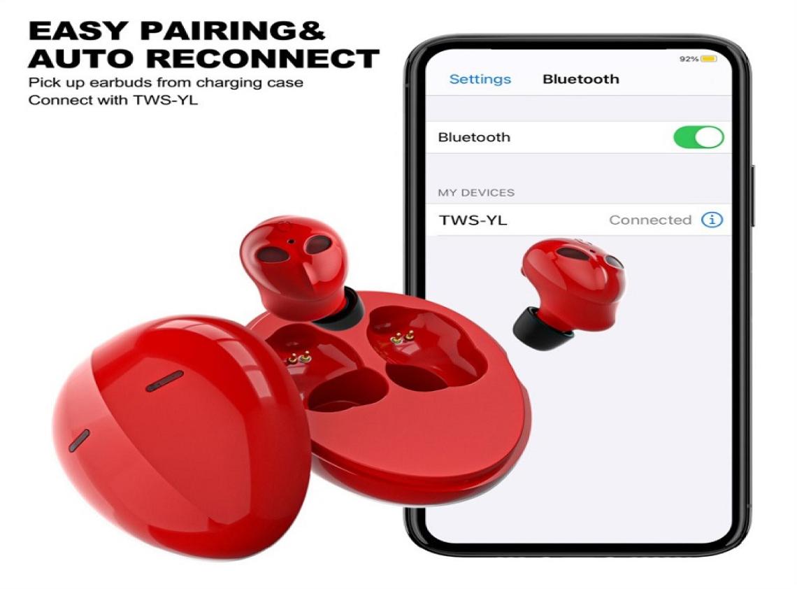 TWS Bluetooth 50 Earphones Charging Box Stereo Sports Wireless Headphones Hands Earphone Ear Buds With Microphone4840703, Gold
TWS Bluetooth 50 Earphones Charging Box Stereo Sports Wireless Headphones Hands Earphone Ear Buds With Microphone4840703, Gold