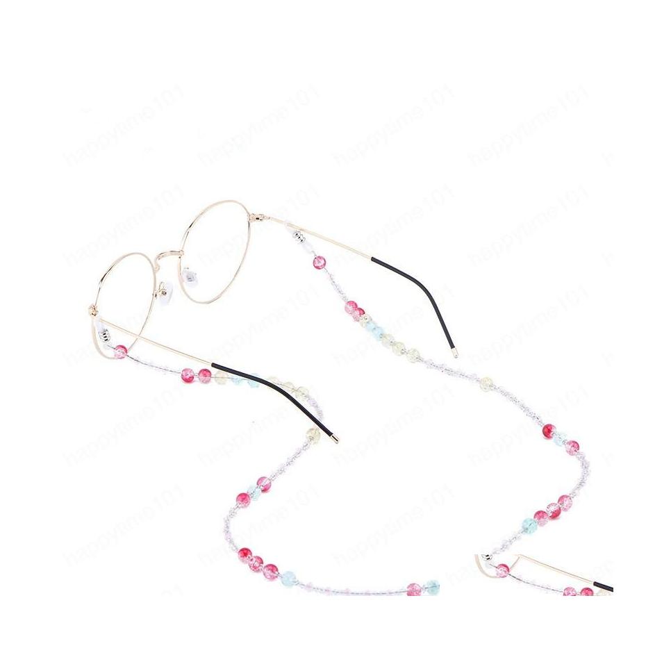 Eyeglasses Chains Color Beaded Antislip Glasses Chain Sunglasses Cord Rope Holder Eyewear Strap Retainer Drop Delivery Fashion Access Dhemw
Eyeglasses Chains Color Beaded Antislip Glasses Chain Sunglasses Cord Rope Holder Eyewear Strap Retainer Drop Delivery Fashion Access Dhemw