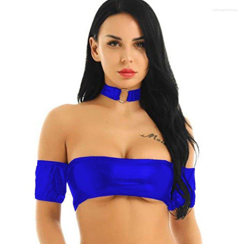 Women' Tanks Plus Size Short Sleeve Slash Neck Crop Top Women Shiny Metallic Slim Camisole Sexy Summer Dancing Party Micro With Necklace, Black
Women' Tanks Plus Size Short Sleeve Slash Neck Crop Top Women Shiny Metallic Slim Camisole Sexy Summer Dancing Party Micro With Necklace, Black