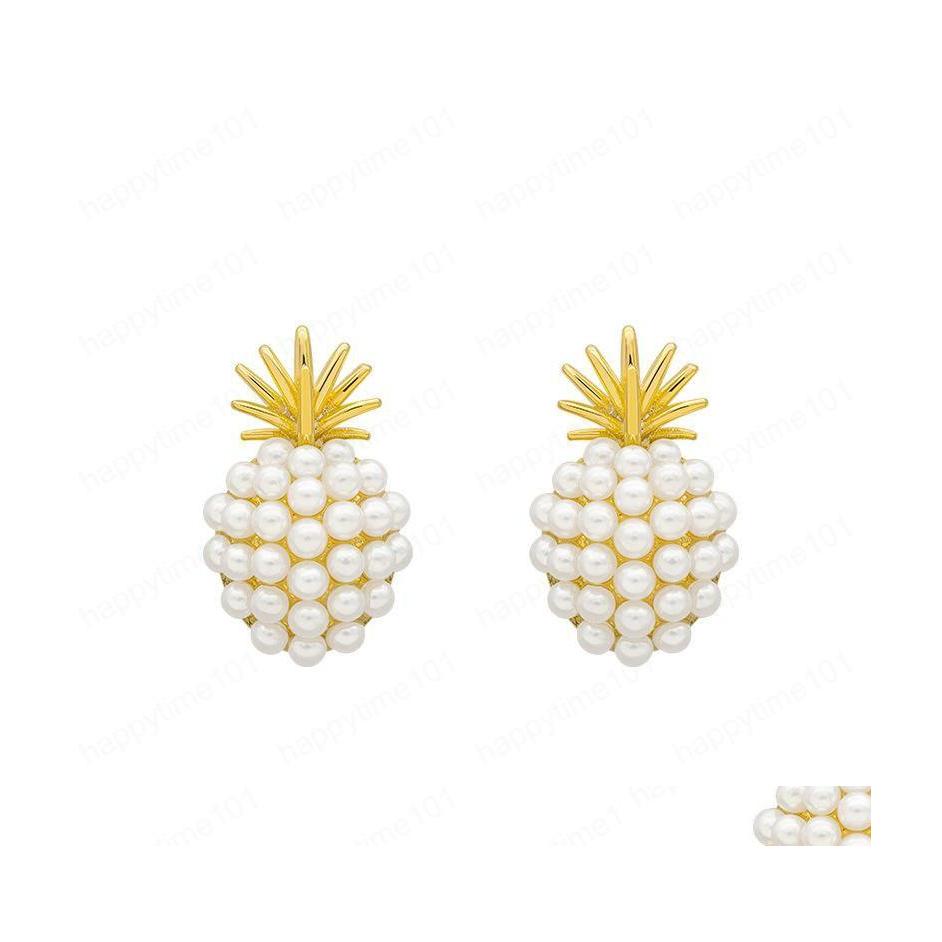 Stud Fashion Jewelry S925 Sier Post Earrings Faux Pearl Beads Cute Pinapple Stud Drop Delivery Dhuq0 
Stud Fashion Jewelry S925 Sier Post Earrings Faux Pearl Beads Cute Pinapple Stud Drop Delivery Dhuq0