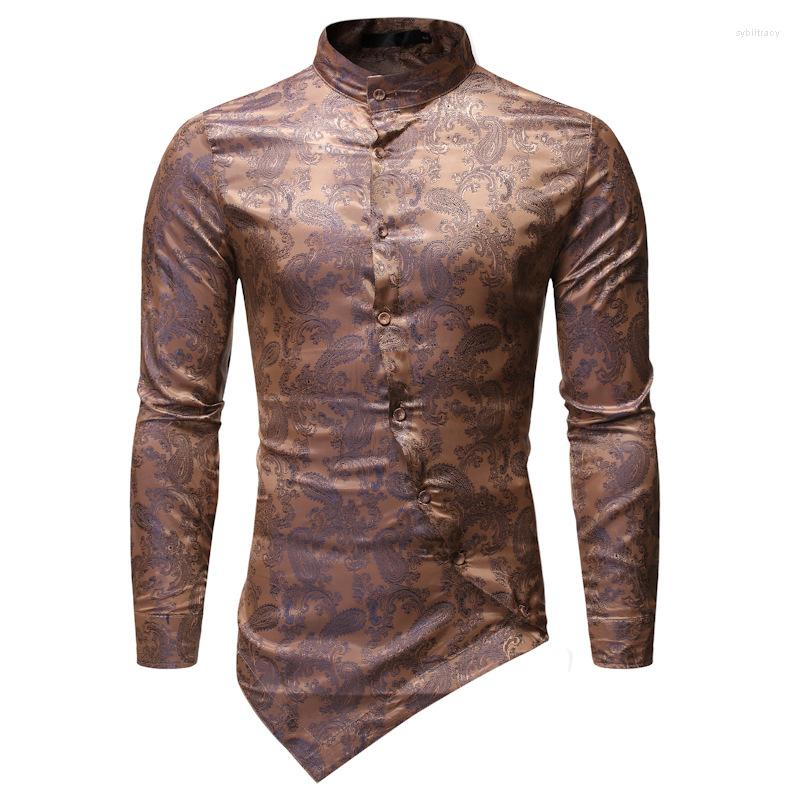 Men's Dress Shirts 2023 Men's Shirt Individual Irregular Hem Design Casual Long Sleeve Dark Pattern Printed Eurocode S-2XL, Black
Men's Dress Shirts 2023 Men's Shirt Individual Irregular Hem Design Casual Long Sleeve Dark Pattern Printed Eurocode S-2XL, Black
