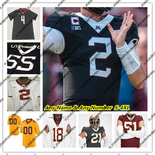 American College Football Wear NCAA College Football Minnesota Golden Gophers Jerseys Tanner Morgan Athan Kaliakmanis Mohamed Ibrahim Trey Potts Chris Autman-Be, Man black
American College Football Wear NCAA College Football Minnesota Golden Gophers Jerseys Tanner Morgan Athan Kaliakmanis Mohamed Ibrahim Trey Potts Chris Autman-Be, Man black