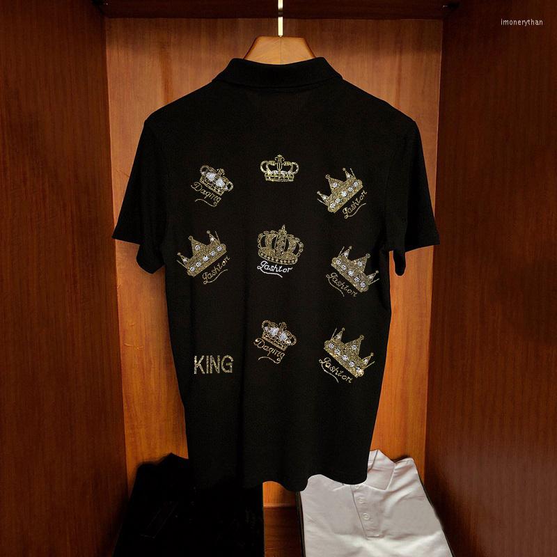 Men's Polos British Fashion M-5XL Cotton Polo Shirt Breathable Comfortable Rhinestone Plus Size Short Sleeve 2022 Style, As shown asian size
Men's Polos British Fashion M-5XL Cotton Polo Shirt Breathable Comfortable Rhinestone Plus Size Short Sleeve 2022 Style, As shown asian size
