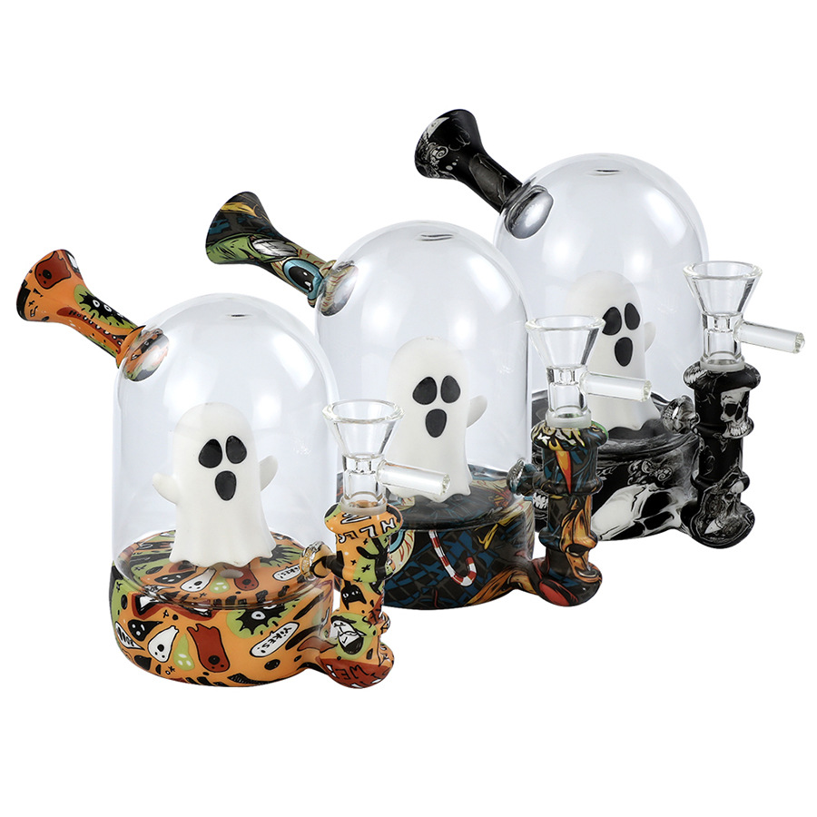 4.8inches Ghost Glass Pipe Hookahs water bongs with bowls floats Tobacco silicone smoking pipe detachable smoke stem
4.8inches Ghost Glass Pipe Hookahs water bongs with bowls floats Tobacco silicone smoking pipe detachable smoke stem