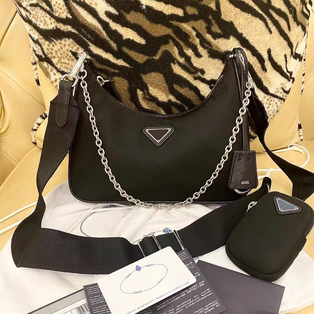 designers bags Luxurys handbag totes handbags prado 3 pieces bags crossbody hobo purses Sale womens lady shoulder fashion Wallet bag