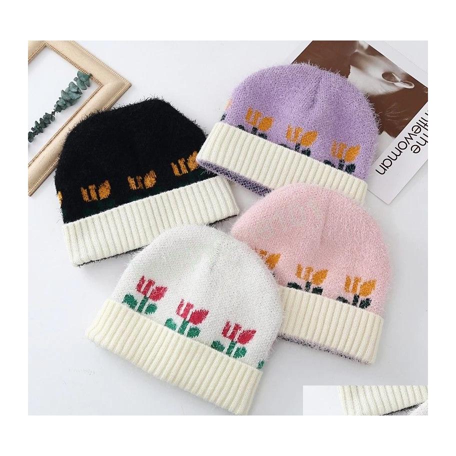 Beanie/Skull Caps Autumn And Winter Womens Caps Japanese Cute Flower Embroidery Knitted Cap Outdoor Cashmere Warm Cold Hats Retro Be Dhhoj
Beanie/Skull Caps Autumn And Winter Womens Caps Japanese Cute Flower Embroidery Knitted Cap Outdoor Cashmere Warm Cold Hats Retro Be Dhhoj