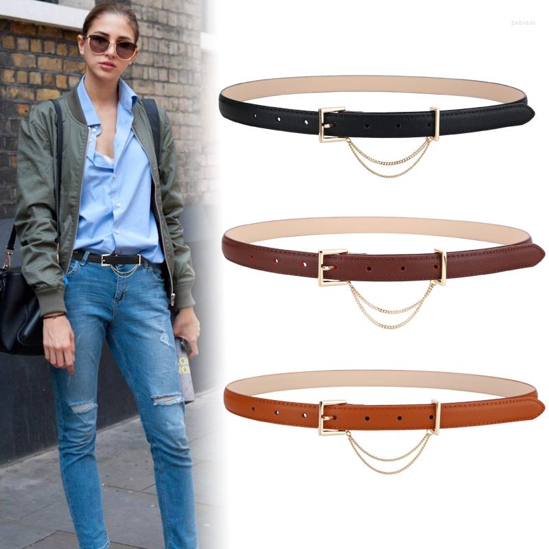 Belts Luxury Women Cow Leather Belt Thin Strap Fashion Gold Metal Chain Pin Buckle Cowhide For High Quality Ceinture Femme, White
Belts Luxury Women Cow Leather Belt Thin Strap Fashion Gold Metal Chain Pin Buckle Cowhide For High Quality Ceinture Femme, White