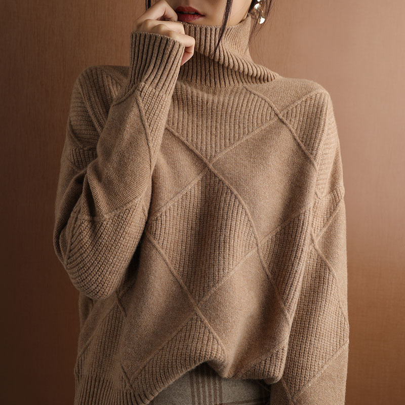Autumn and Winter Women s Pullover Sweater Thickened Warmth Fashion Large Size Knitted Wool High Collar 221206, Camel
Autumn and Winter Women s Pullover Sweater Thickened Warmth Fashion Large Size Knitted Wool High Collar 221206, Camel