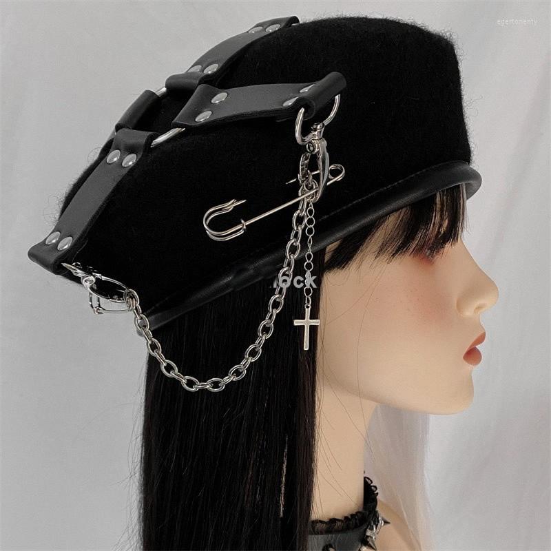 Berets Lolita Hat1of1 Hat Unique Aesthetic Y2k Harajuku Kawaii Gothic Punk Fashion, Black
Berets Lolita Hat1of1 Hat Unique Aesthetic Y2k Harajuku Kawaii Gothic Punk Fashion, Black