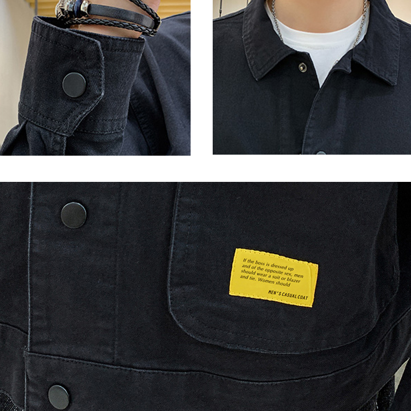 Men's Jackets Large Size Men Basic Soft Letter Pockets Autumn Wind Breaker Turn-down Collar Teenagers S-4XL Cargo Outwear Hombre Chic 221206