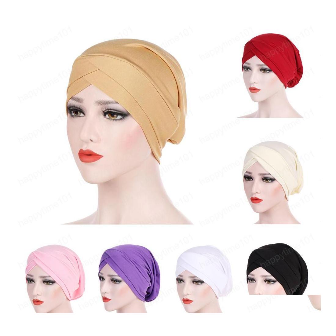 Beanie/Skull Caps Muslim Cross Scarf Inner Cap Islamic Head Wear Hat India Turban Headwrap Women Cancer Chemo Hair Loss Wrap Sklies Dhq0C, Randomly sended color
Beanie/Skull Caps Muslim Cross Scarf Inner Cap Islamic Head Wear Hat India Turban Headwrap Women Cancer Chemo Hair Loss Wrap Sklies Dhq0C, Randomly sended color