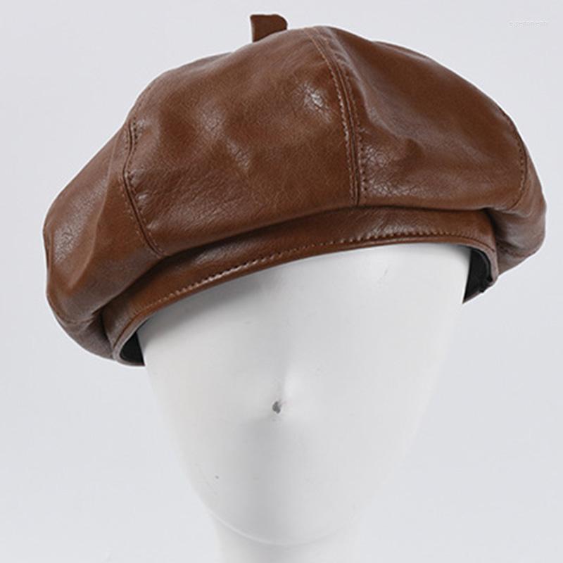 Berets 2022 Autumn Solid Simple Leather Fashion Wild PU Literary Retro Painter Hats, White
Berets 2022 Autumn Solid Simple Leather Fashion Wild PU Literary Retro Painter Hats, White