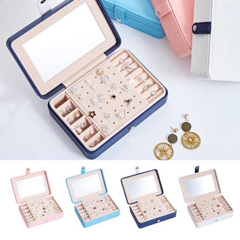 Jewelry Pouches Women Box Ring Earring Organizer Case Makeup Mirror Magnetic Button Jewellery Storage
Jewelry Pouches Women Box Ring Earring Organizer Case Makeup Mirror Magnetic Button Jewellery Storage