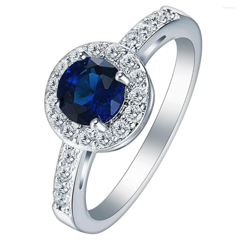 Wedding Rings Trendy Classic Women Fashion Round Royal Blue Zircon Engagement Weddding Band Bijoux Fine Jewelry
Wedding Rings Trendy Classic Women Fashion Round Royal Blue Zircon Engagement Weddding Band Bijoux Fine Jewelry