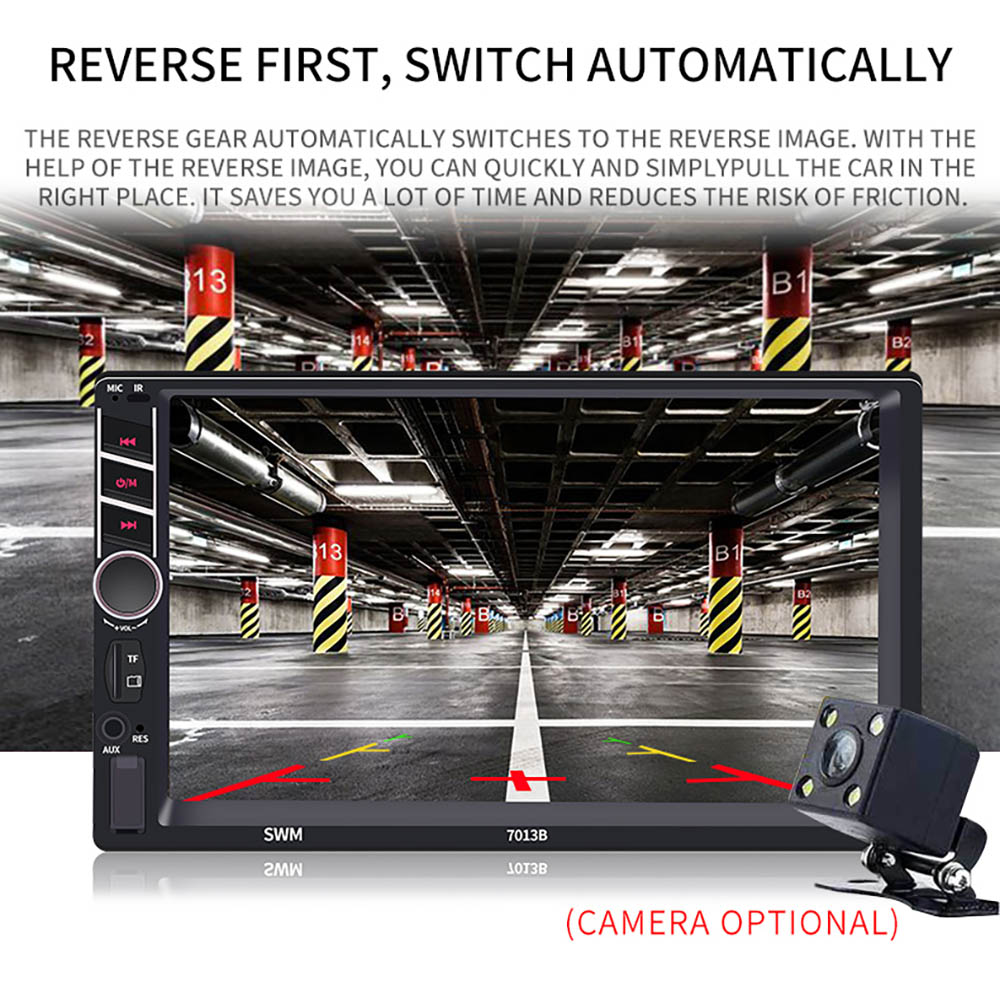 2din Apple Carplay Car Radio 7013B Bluetooth Android Auto Stereo Receiver 7"Touch Screen USB ISO MP5 Player Tape Recorder