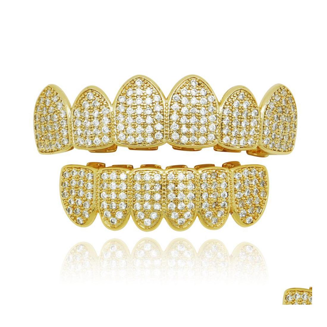 Grillz Dental Grills Hip Hop Grillz Fl Diamonds Dental Grills Real Gold Plated Fashion Cool Rappers Body Jewelry Drop Delivery Dhwbt
Grillz Dental Grills Hip Hop Grillz Fl Diamonds Dental Grills Real Gold Plated Fashion Cool Rappers Body Jewelry Drop Delivery Dhwbt
