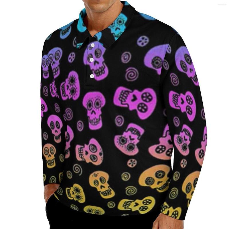 Men' Polos Cute Skull Casual T-Shirts Print Polo Shirts Man Streetwear Shirt Autumn Long Sleeve Graphic Top Big Size, Style-2
Men' Polos Cute Skull Casual T-Shirts Print Polo Shirts Man Streetwear Shirt Autumn Long Sleeve Graphic Top Big Size, Style-2