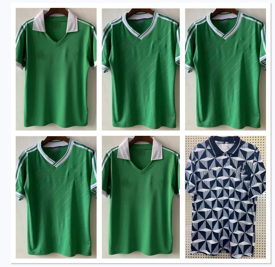 Northern Ireland Soccer Jerseys 1990 1991 1992 1993 Retro Mens National Team Home Gray White Away Football Shirt Short Sleeve Uniforms, Black
Northern Ireland Soccer Jerseys 1990 1991 1992 1993 Retro Mens National Team Home Gray White Away Football Shirt Short Sleeve Uniforms, Black