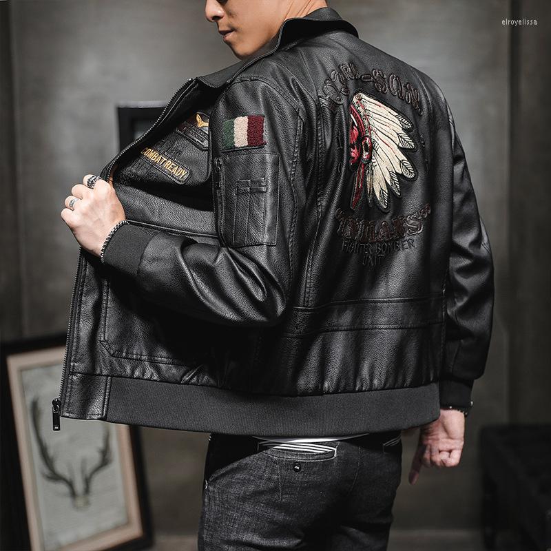 Men's Down Autumn Leather 2022 Jacket PU Head Lapel Embroidered Korean Fashion, Black
Men's Down Autumn Leather 2022 Jacket PU Head Lapel Embroidered Korean Fashion, Black