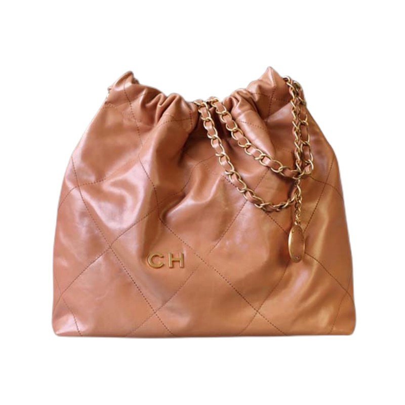 fashion designer bag leather has a metallic sheen latest Stylish multi-coloured drawstring chain Genuine Plain lady crossbody bag for women chains handbags, Brown
fashion designer bag leather has a metallic sheen latest Stylish multi-coloured drawstring chain Genuine Plain lady crossbody bag for women chains handbags, Brown