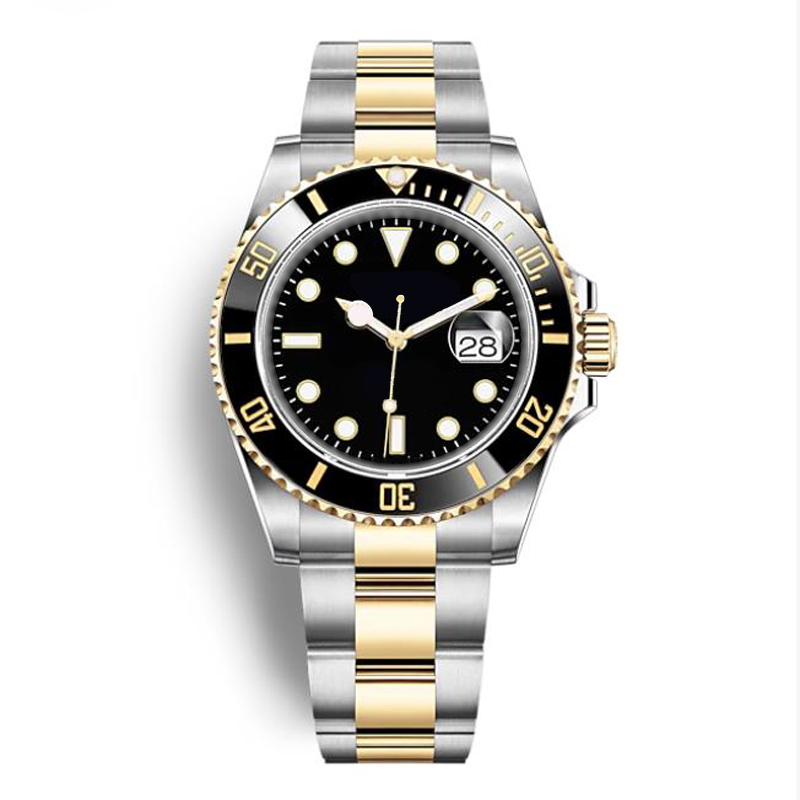 luxury mens watches automatic watch Ceramic Bezel stainless steel with Glide Lock 40mm super Luminous fashion wristwatch