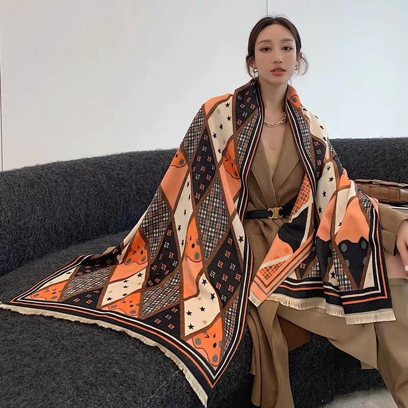 Scarves Scarf Women Autumn Winter Warm Fashion Shawl Print Tassel Wraps Female Neck Headband Hijabs Stole
Scarves Scarf Women Autumn Winter Warm Fashion Shawl Print Tassel Wraps Female Neck Headband Hijabs Stole