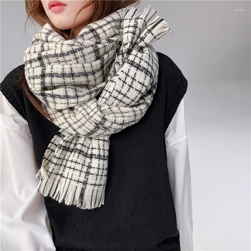 Scarves &Dolphin Simplicity Women Winter Scarf Warm Knitted Classic Plaid Imitation Cashmere Soft WoolTippet Pashmina Blanket Shawl
Scarves &Dolphin Simplicity Women Winter Scarf Warm Knitted Classic Plaid Imitation Cashmere Soft WoolTippet Pashmina Blanket Shawl