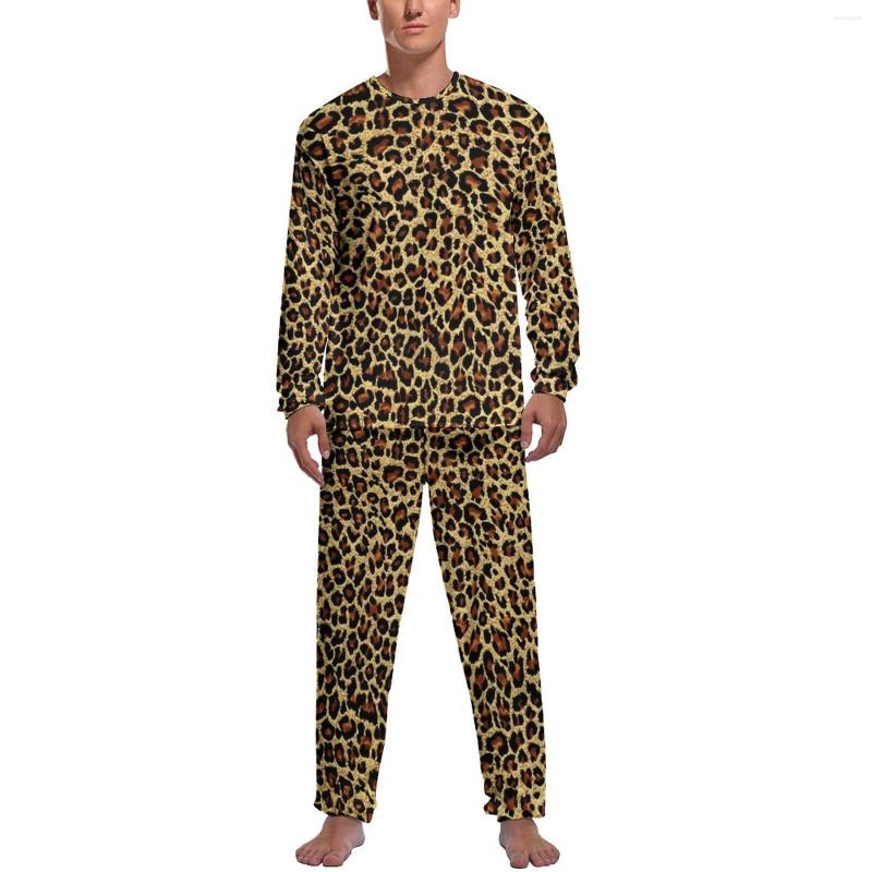 Men's Sleepwear Classic Leopard Pajamas Retro Animal Print Male Long Sleeves Pajama Sets 2 Pieces Home Daily Pattern Gift Idea, Style-5
Men's Sleepwear Classic Leopard Pajamas Retro Animal Print Male Long Sleeves Pajama Sets 2 Pieces Home Daily Pattern Gift Idea, Style-5