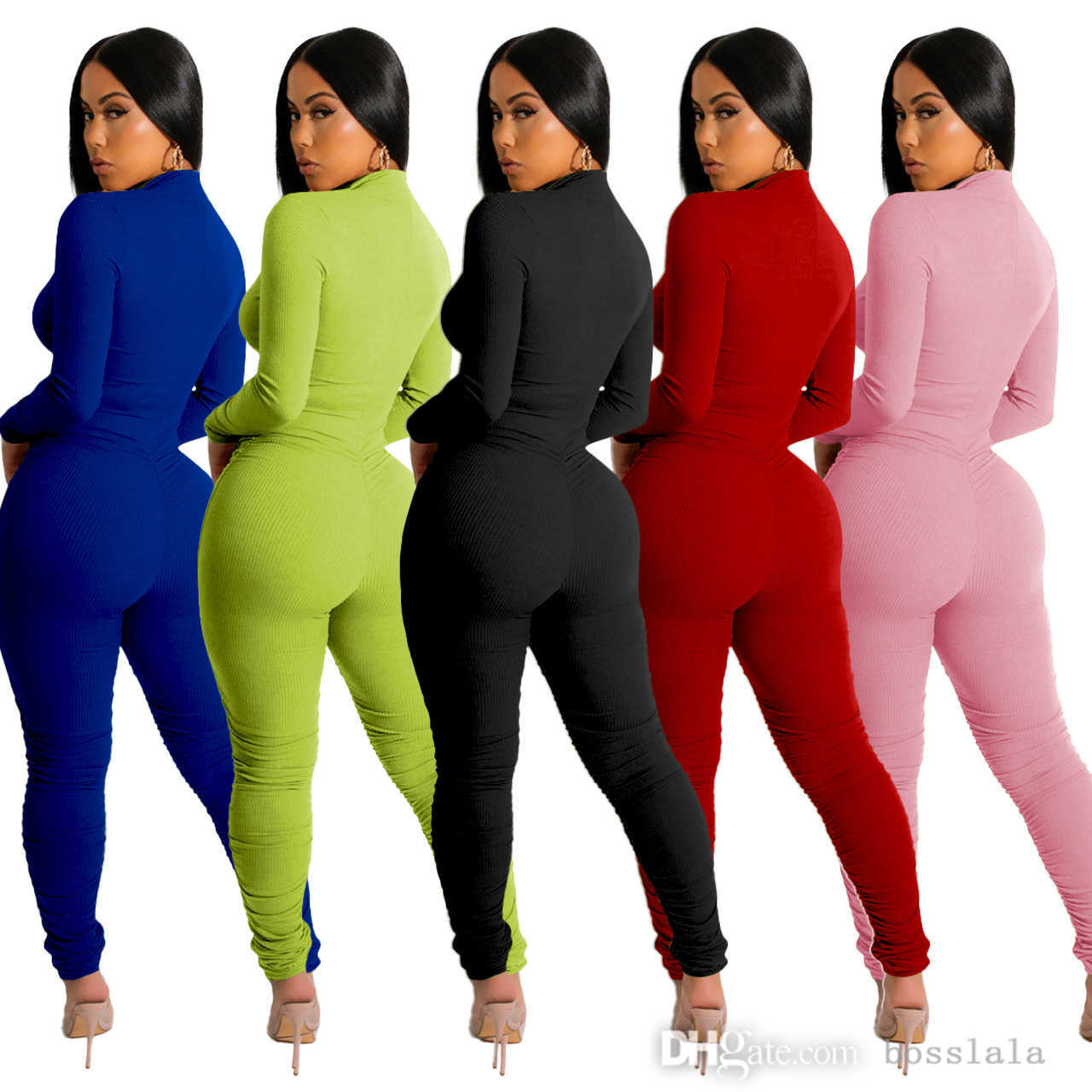 Retail Women Sports Jumpsuits Leisure Tights Long Sleeve Conjoined Pants Zipper Rompers Bodycon Capris Hip Lifting Sexy Bodysuit, Yellow-green
Retail Women Sports Jumpsuits Leisure Tights Long Sleeve Conjoined Pants Zipper Rompers Bodycon Capris Hip Lifting Sexy Bodysuit, Yellow-green