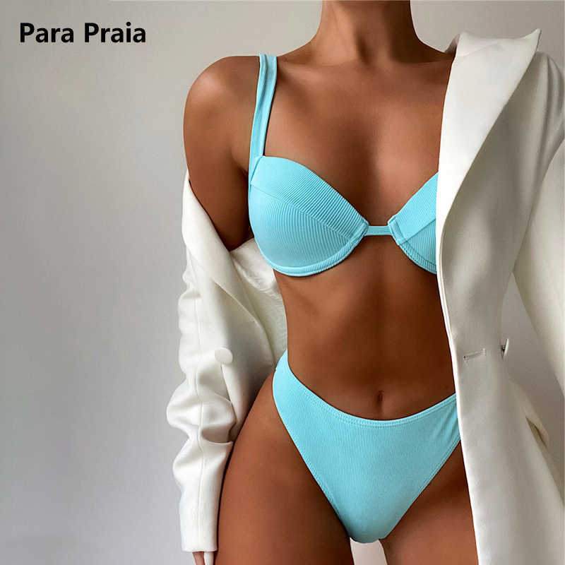 Bras Sets Para Praia 2021 Sexy Solid Bikini Set Thong Swimsuits Halter Underwire Women Push Up Swimwear Brazalian Bathing Suit Summer T221206, Blue
Bras Sets Para Praia 2021 Sexy Solid Bikini Set Thong Swimsuits Halter Underwire Women Push Up Swimwear Brazalian Bathing Suit Summer T221206, Blue