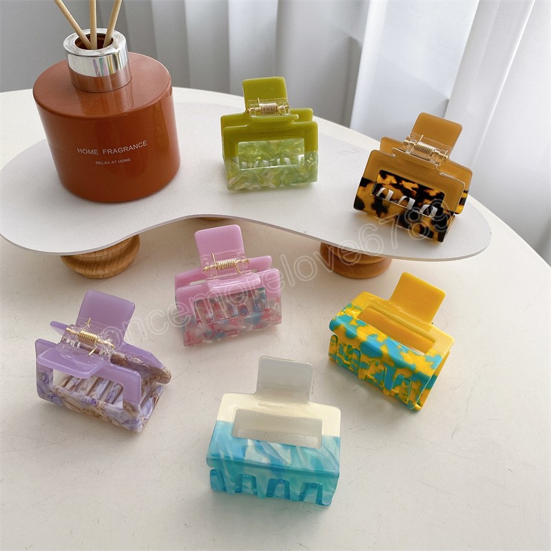 Korean 11cm Large Geometric Square Shape Clamps Colorful Marble Hair Clip Claw For Women Girl Acrylic Headwear
Korean 11cm Large Geometric Square Shape Clamps Colorful Marble Hair Clip Claw For Women Girl Acrylic Headwear