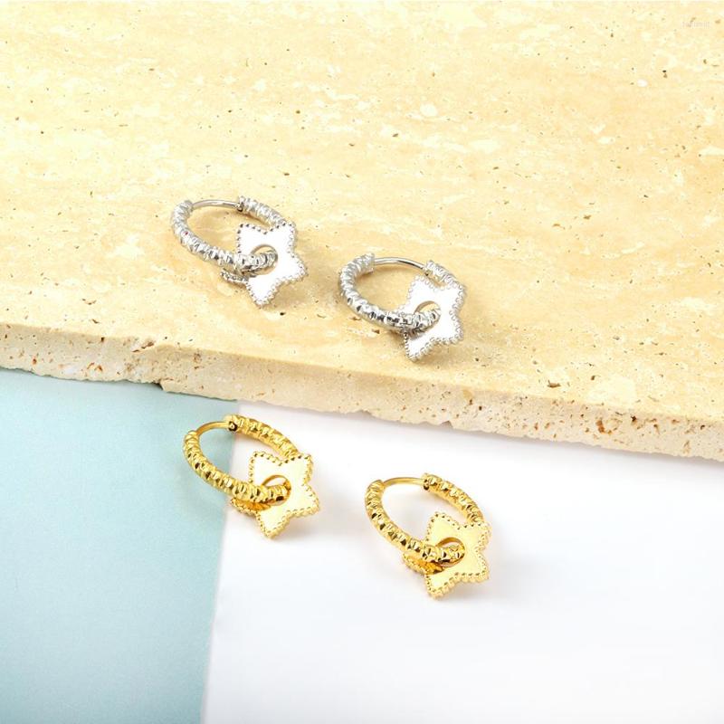 Hoop Earrings LUXUKISSKIDS Round Hoops For Woman Gold Plated Stainless Steel Piercing Star Charms Tiny Circles Boho Pendients Brincos
Hoop Earrings LUXUKISSKIDS Round Hoops For Woman Gold Plated Stainless Steel Piercing Star Charms Tiny Circles Boho Pendients Brincos