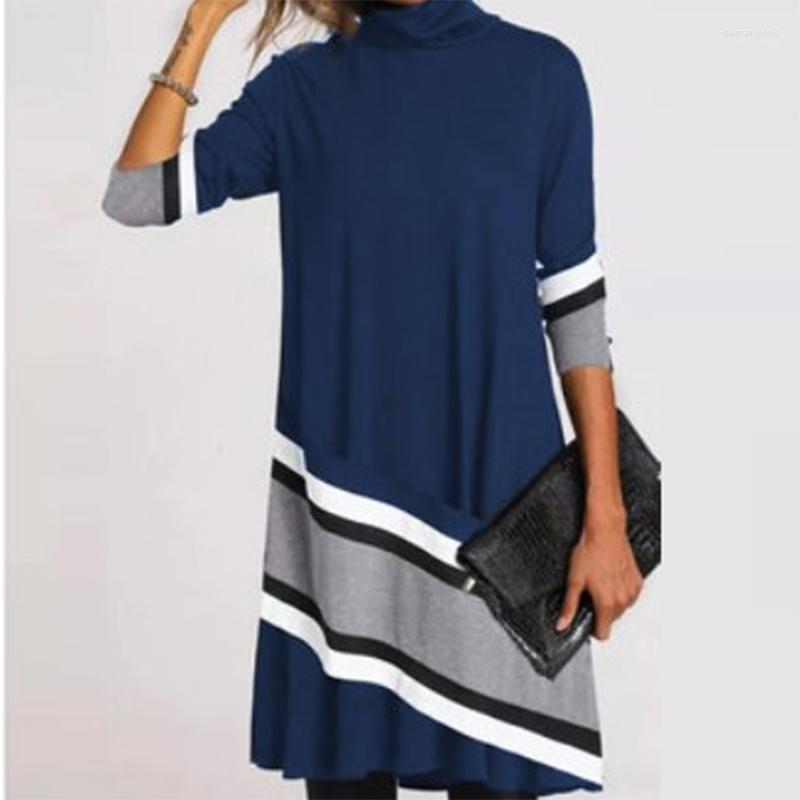 Casual Dresses Winter Turtleneck Warm Vintage Print For Women Autumn Elegant Long Sleeves Patchwork Dress Female Loose Vestidos, Floral black 
Casual Dresses Winter Turtleneck Warm Vintage Print For Women Autumn Elegant Long Sleeves Patchwork Dress Female Loose Vestidos, Floral black